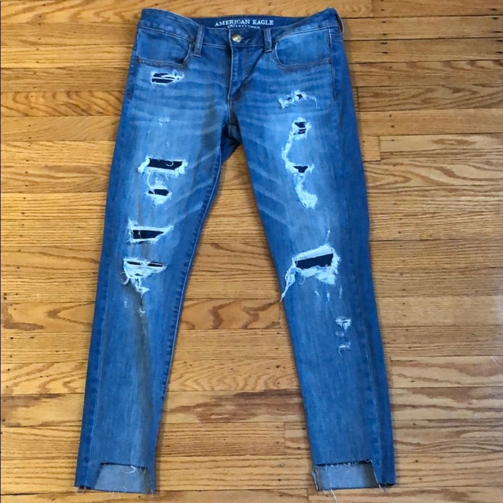 American eagle ripped jeans